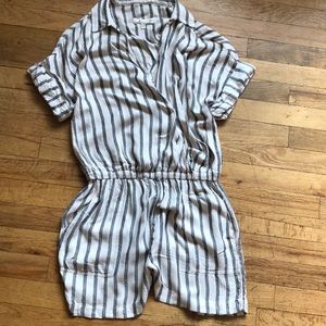 Lou & Grey for Loft Striped Short Romper Size XS
